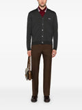 Gucci logo-embroidered wool cardigan