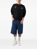 GCDS logo-print panelled sweatshirt
