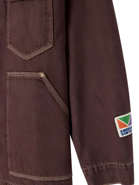 American Vintage Ymobay corduroy-collar jacket