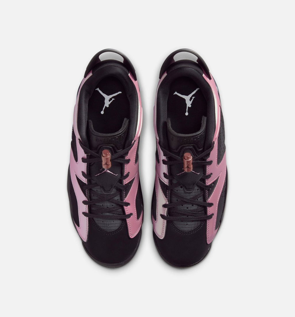 Air Jordan 6 Retro Low Metamorphosis Women's Sneakers - Black/Black/Desert Berry