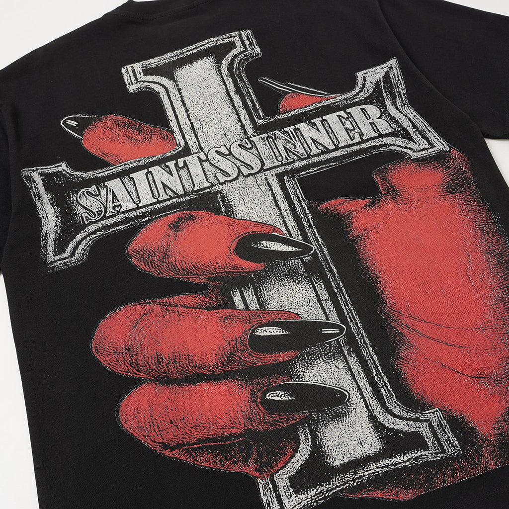 SAINT Front and Back Graphic Short-Sleeve T-Shirt